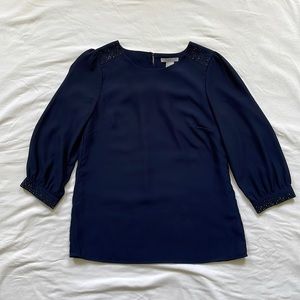 H&M Dark Blue Blouse